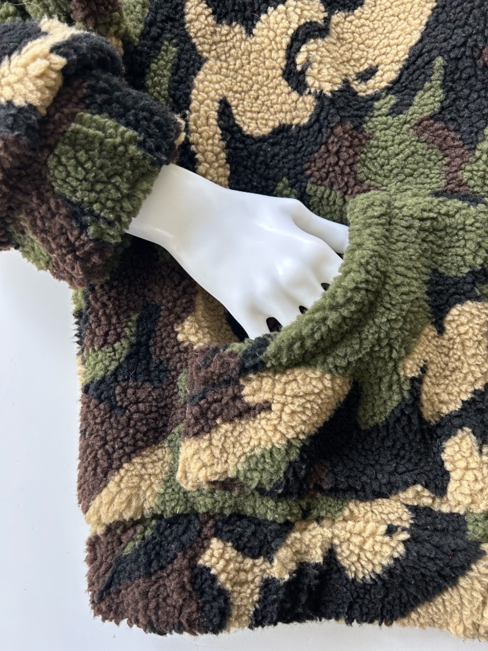 COTTON ON Camo Teddy Bomber Jacket, M NWT - Picture 5 of 7